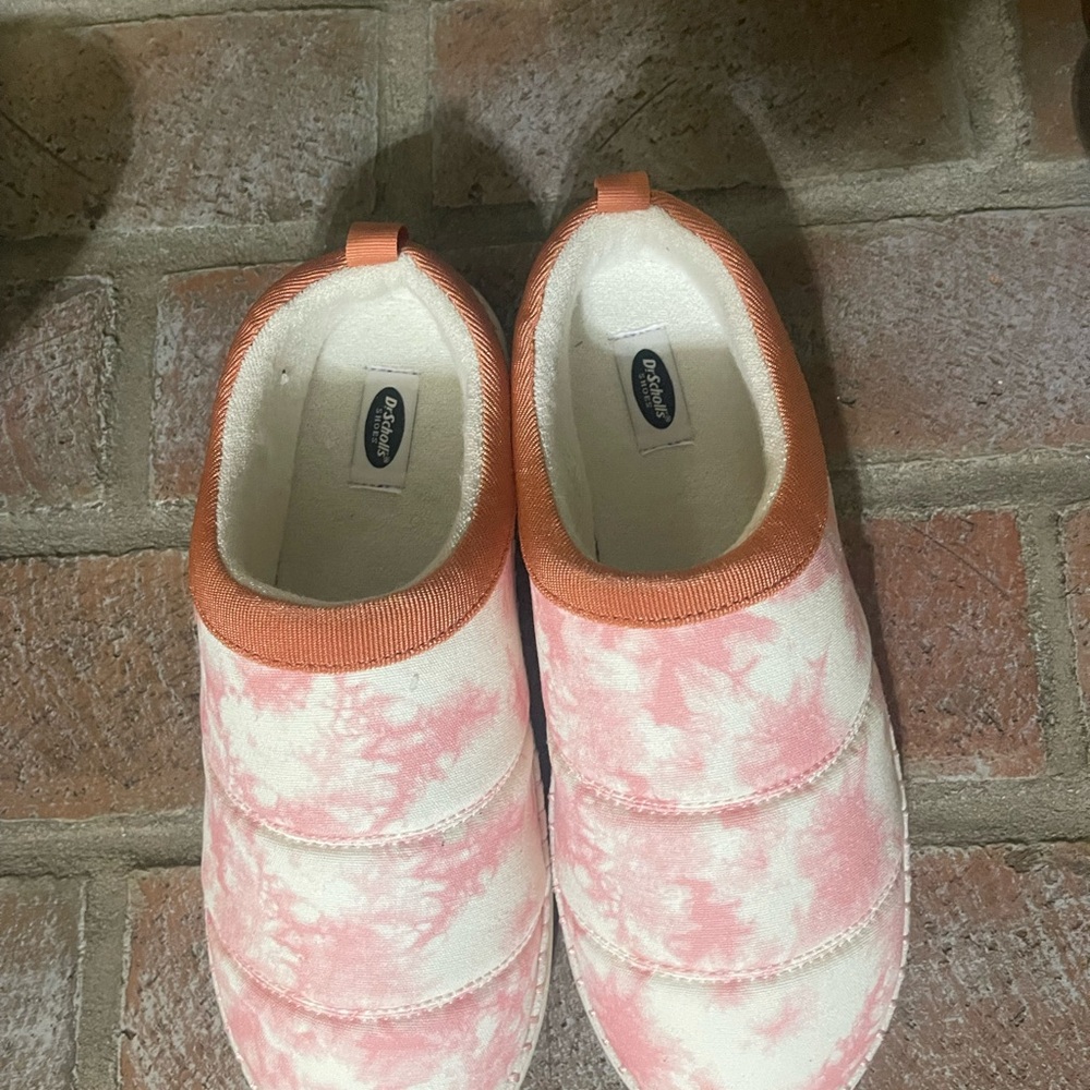 Dr. Scholl's Pink and Orange Slippers Comfortable Casual - Picture 3 of 4